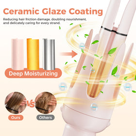 BETECURVY 1-inch ceramic barrel for classic curls and volume.