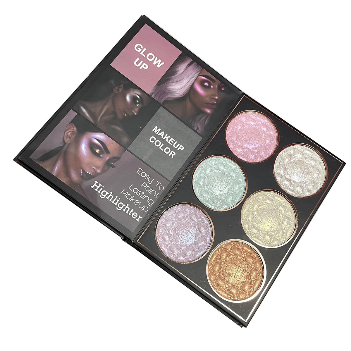 Beteligir 6-highlighter pans adding radiant glow