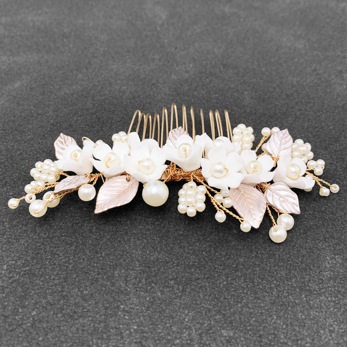 BETITETO bride and bridesmaid hair piece suits formal events with subtle shine.