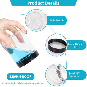 Betrome clear jar shows contents clearly for quick identification.
