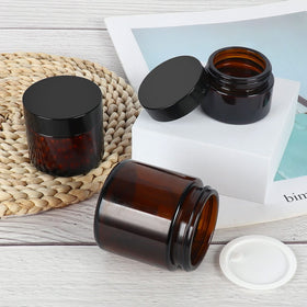 Betrome amber jars offer UV protection for delicate formulas