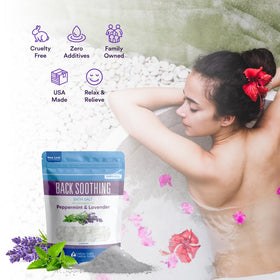 Better Bath Better Body Back Soothing Bath Salt with eucalyptus for a refreshing, clear mind.