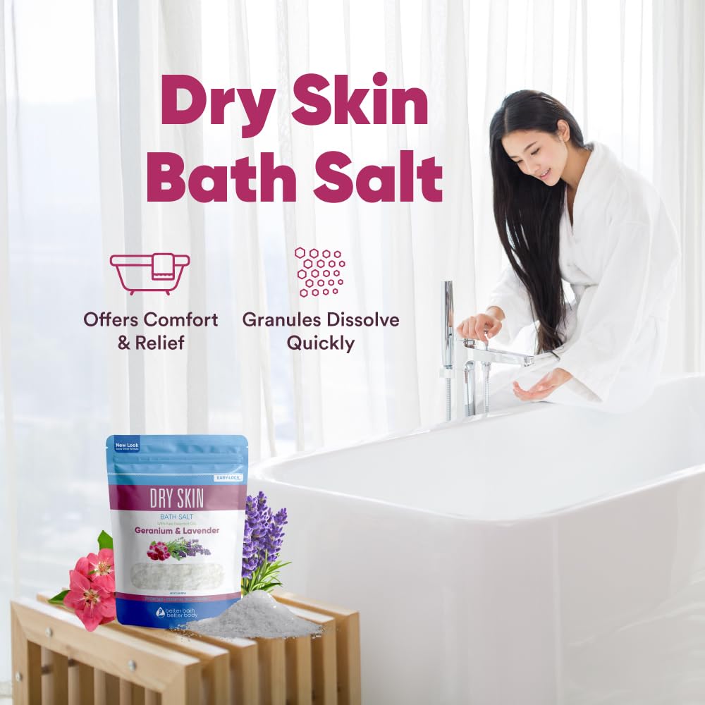 Better Bath Better Body BPA-free pouch keeps bath salts fresh after use.