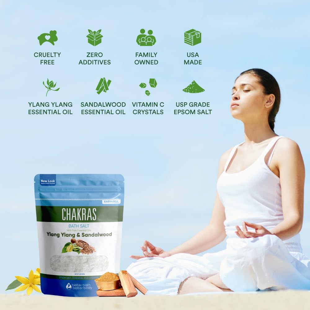 Vitamin C crystals in Chakras bath salt suggesting impurity neutralization during bath