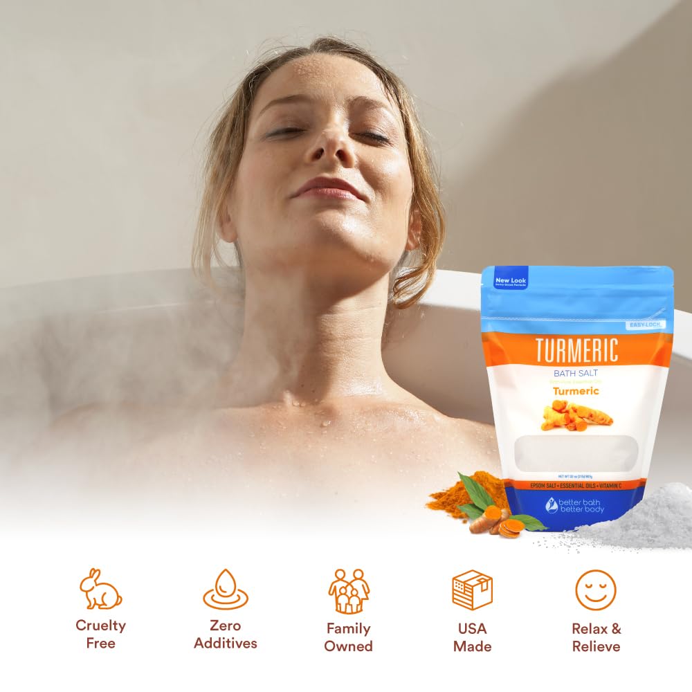 Better Bath Better Body essential oil blend with turmeric and citrus notes for a comforting soak