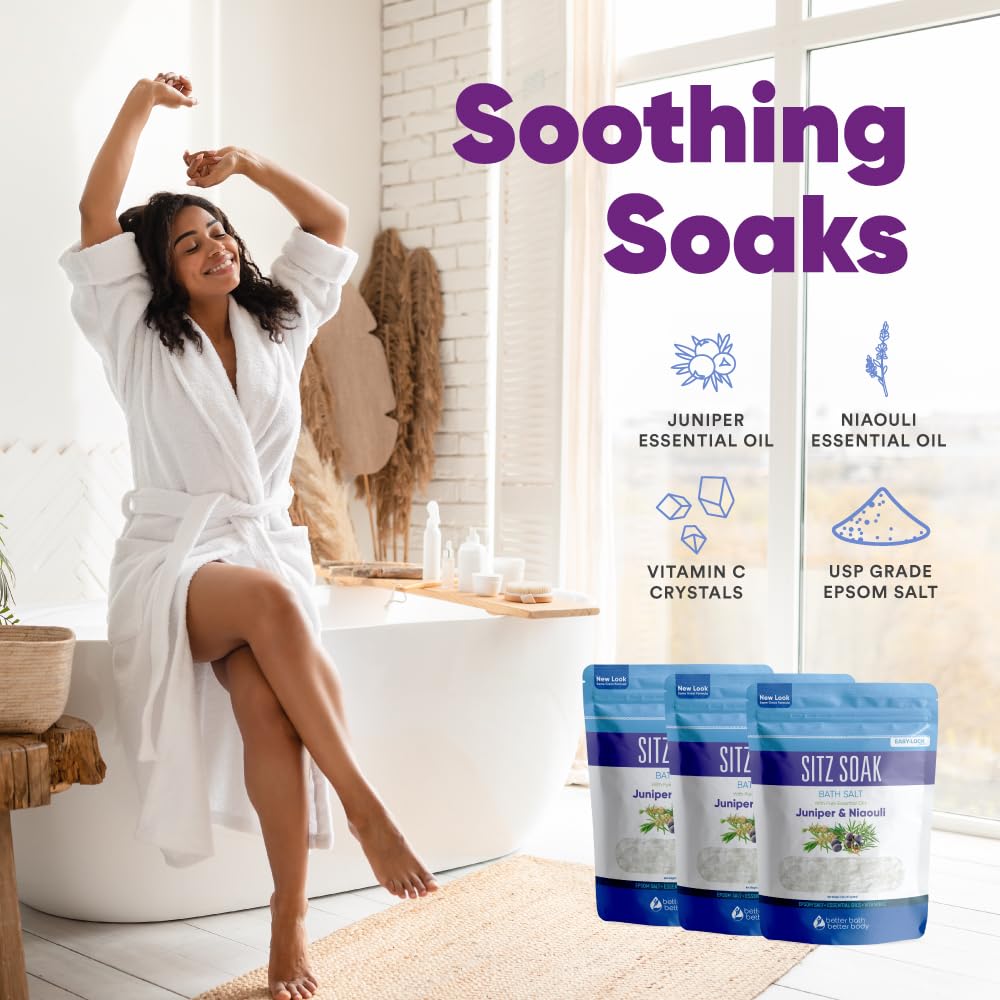 USP grade Epsom salt crystals used in Better Bath Better Body Sitz Salt.