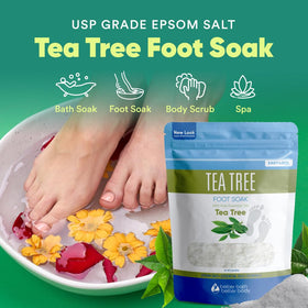 Better Bath Better Body Tea Tree Foot Soak vitamin C crystals for natural bath impurities support