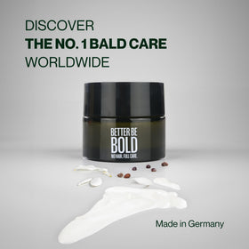 BETTER BE BOLD Bald Cream quick absorption for refreshed scalp.