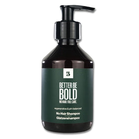 BETTER BE BOLD Nourishing No Hair Shampoo bottle front view for gentle scalp cleansing