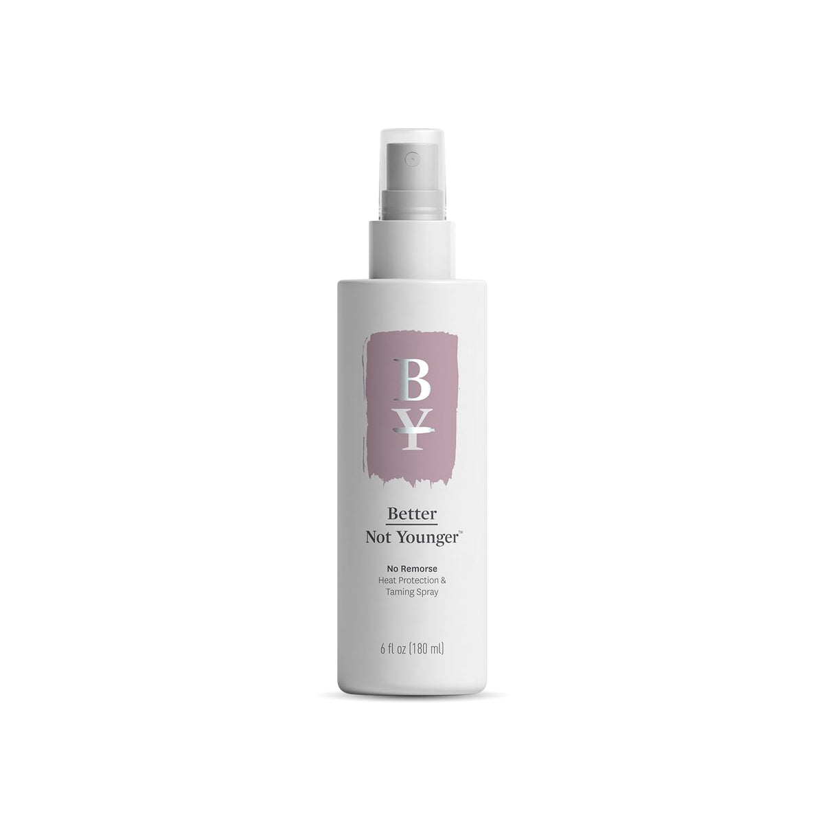 Better Not Younger heat protection spray bottle shields hair from heat for smoother styling