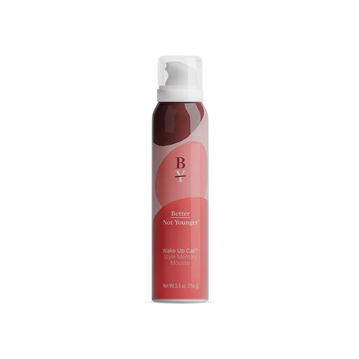 Better Not Younger Volumizing Mousse bottle closeup for instant lift.