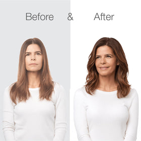 Better Not Younger Wake Up Call model hair lift demonstrates movement and body.