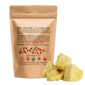 Better Shea Butter cocoa butter block melts on skin for smooth, quick absorption