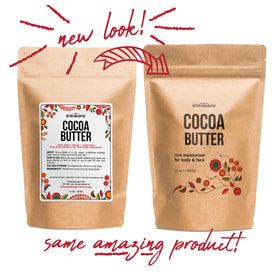 Rich chocolate aroma of Better Shea Butter cocoa butter fades after application.