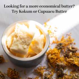 Better Shea Butter raw cocoa butter blocks for scars and stretch mark routines