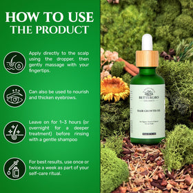 BetterGRO USA-made small-batch label highlights handcrafted quality for gentle scalp care.