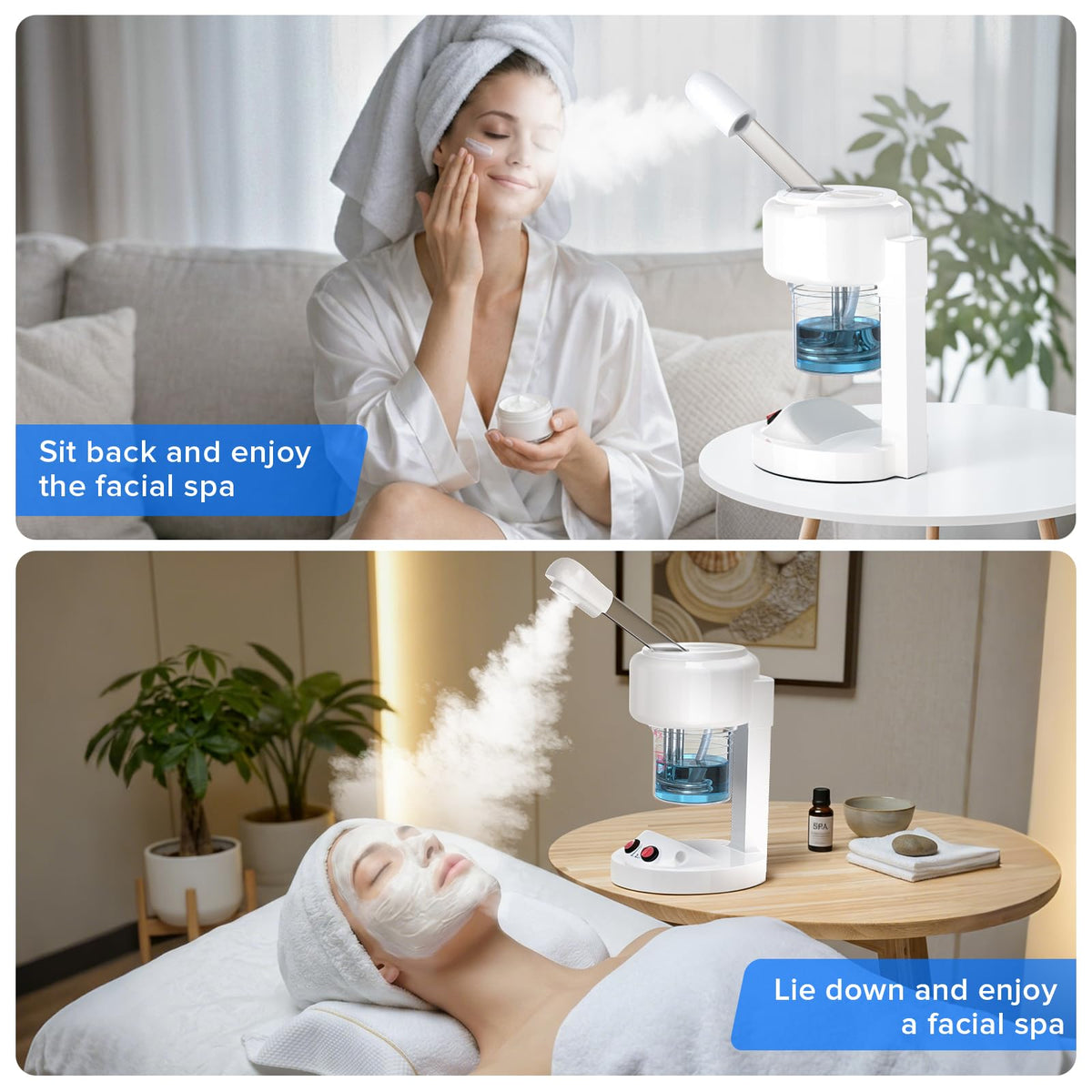 Betterme home spa setup for facial steaming at home, convenient and easy