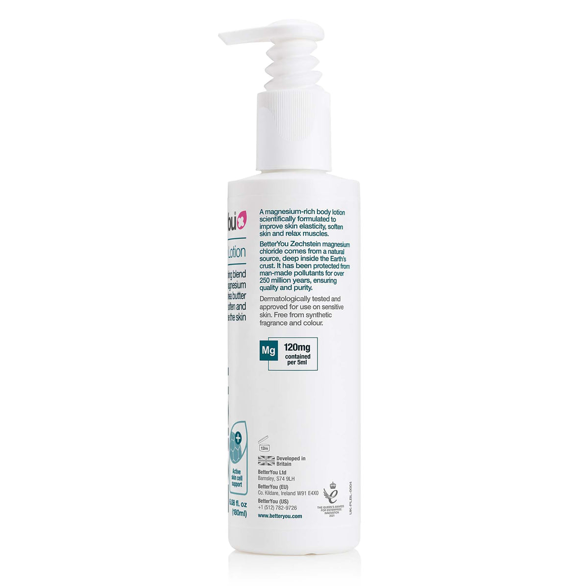 BetterYou Dermatologically tested label suggests safe, gentle skin care.