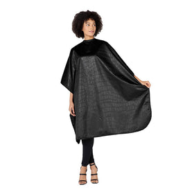Betty Dain Alligator Hide cape textured surface in bold salon style.