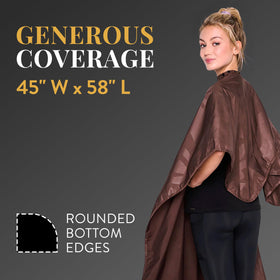 Betty Dain embossed nylon cape for light, durable salon protection