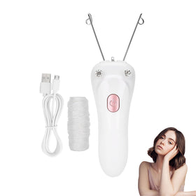 Betued threading epilator face removal demonstrates gentle depilation for smooth skin