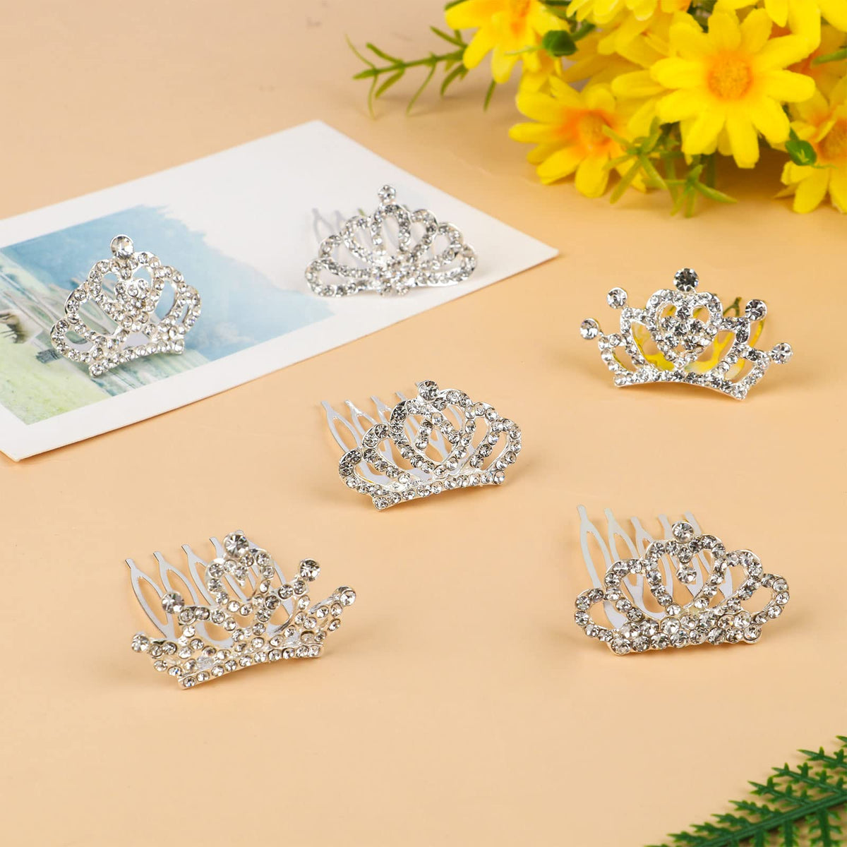 Beupy girl princess tiara backclip decorates backpacks with subtle sparkle