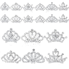 Beupy princess crown set with silver tiaras for dazzling party photos