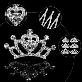 Beupy crystal crown detail adds twinkle to any little girl's hairstyle