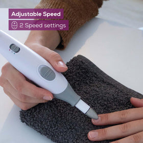 Beurer MP32 ergonomic handle provides secure grip during mani-pedi sessions