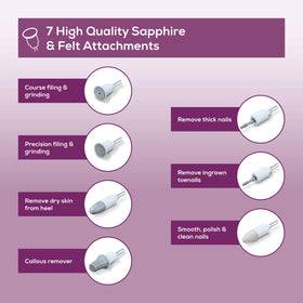 Beurer MP32 felt buffers provide gentle shaping and finishing touches