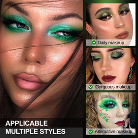 BEUSELF vegan cruelty-free palette with earthy greens suitable for sensitive eyes and mature skin.