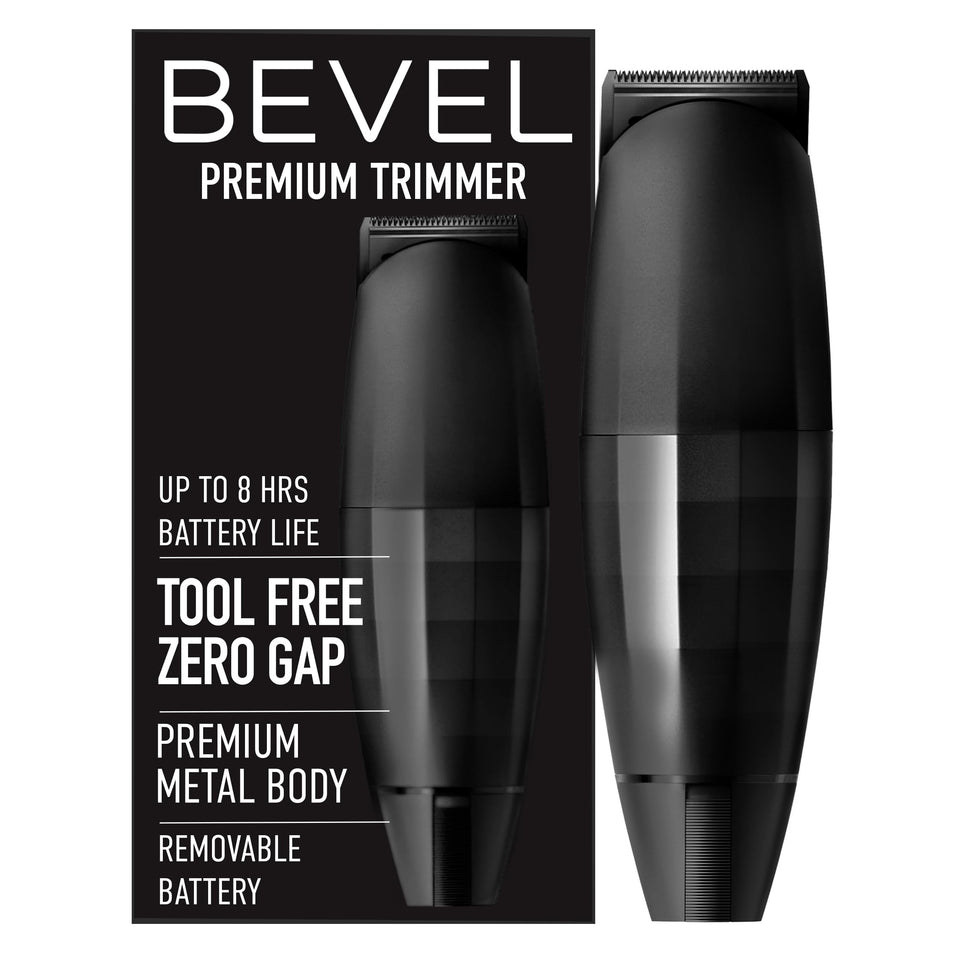 Bevel Beard Trimmer Black Edition with cordless design for precise daily grooming.