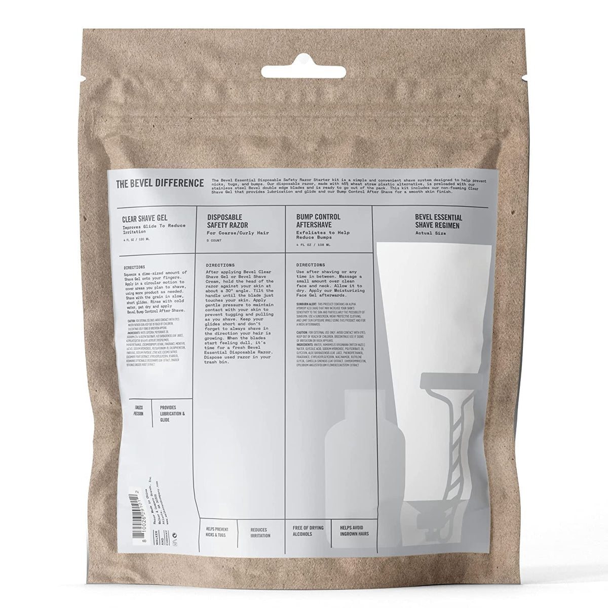 Bevel Essentials gift set offers a complete shaving solution for him.