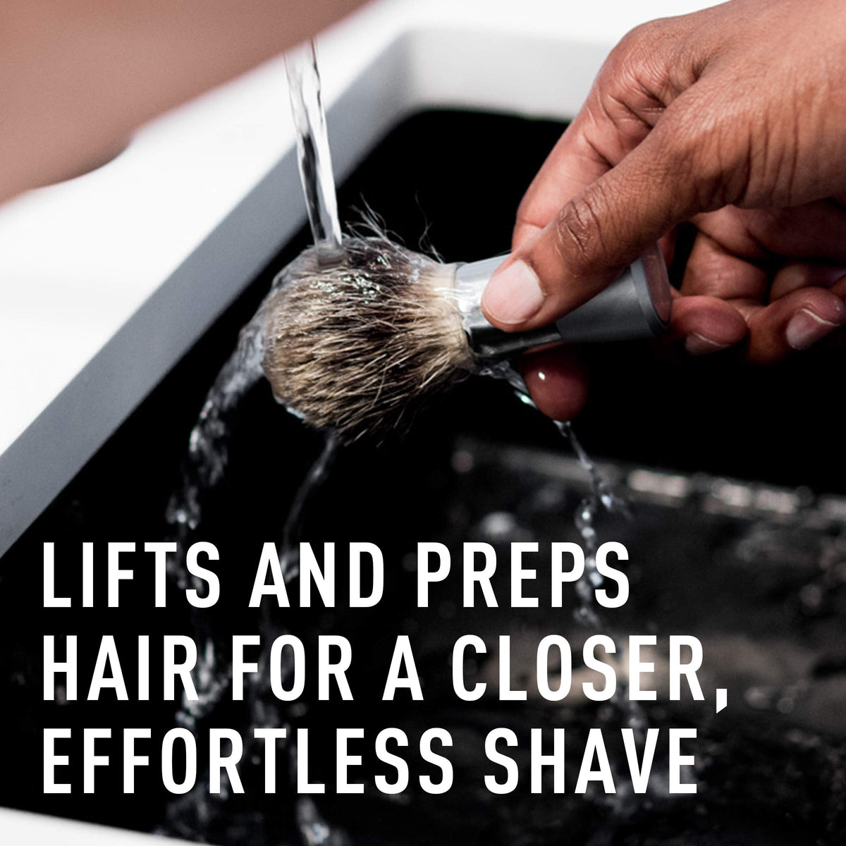 Bevel brush exfoliates skin gently to help remove impurities.