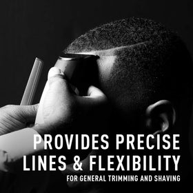 Bevel trimmer blade snap-on demonstrates quick, tool-free replacement for seamless grooming.