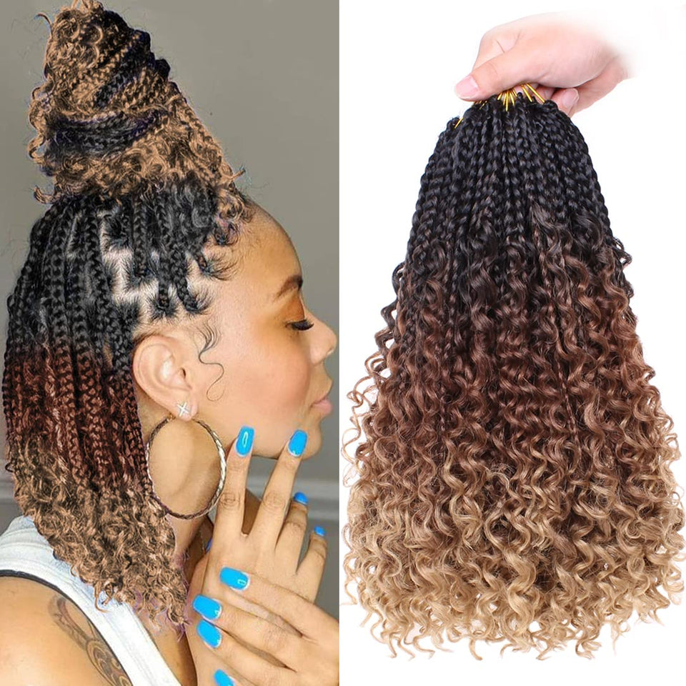 Beverlee 14 inch Boho Braids 128 strand pack close up for easy styling