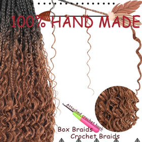Beverlee 18in braids curly ends add texture and boho flair.