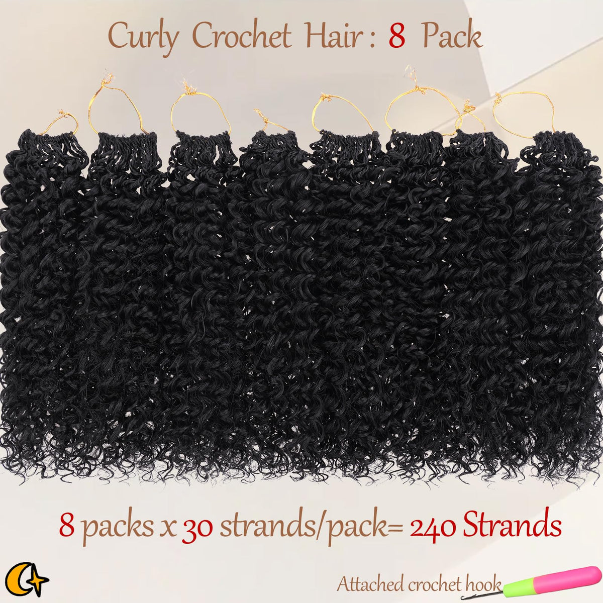 Beverlee crochet hair offers odorless, itch-free daily wear.