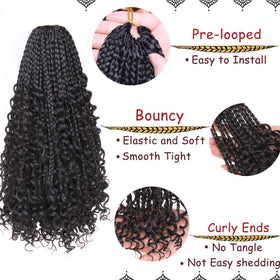 Beverlee curly ends detail adds bohemian texture for versatile wear.