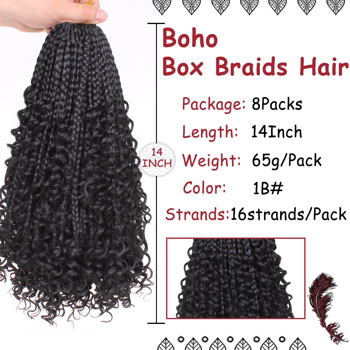 Beverlee goddess box braids crochet hair ready for easy protective styling.