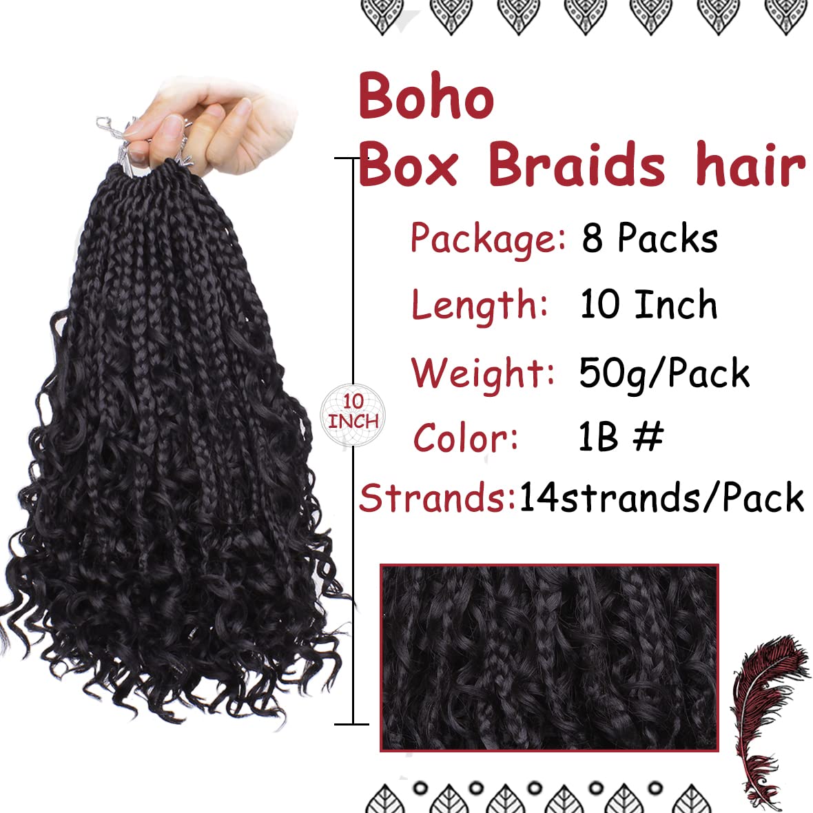 Beverlee goddess box braids crochet hair for quick protective styling