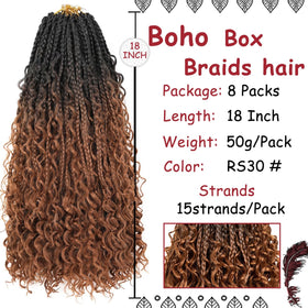 Beverlee goddess box braids crochet hair provides durable, soft fibers for all-day comfort.