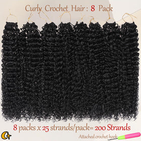 Beverlee Kinky Crochet Hair color variation for versatile styling.