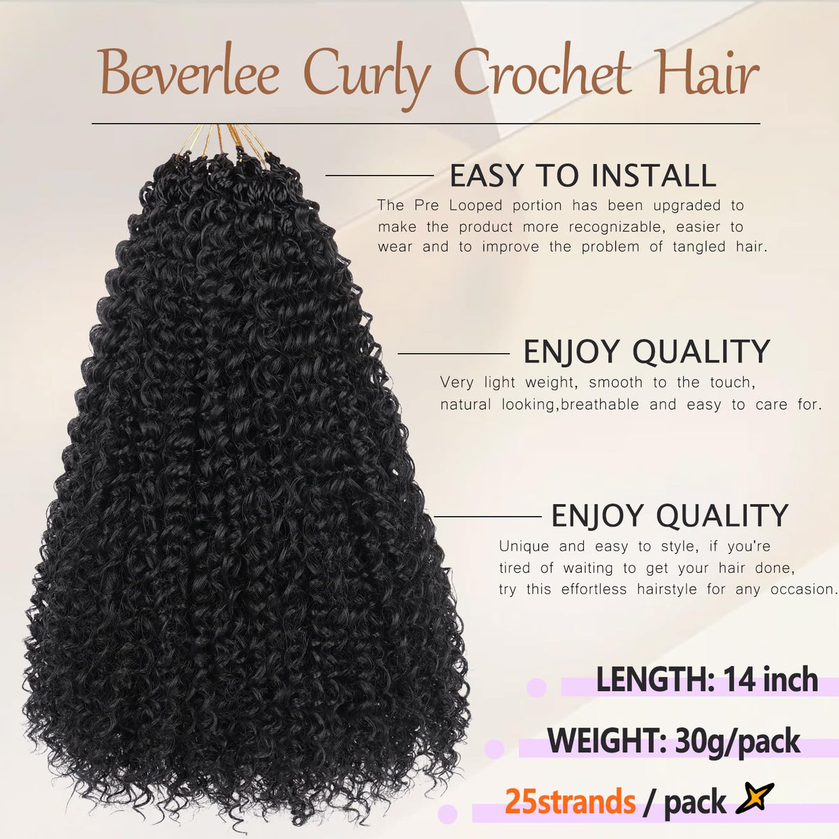 Beverlee Kinky Crochet Hair full-head look for bold everyday style.