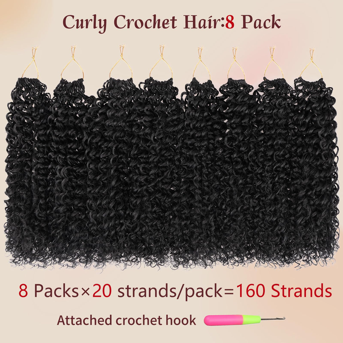 Beverlee Micro Twists crochet hair providing lightweight volume