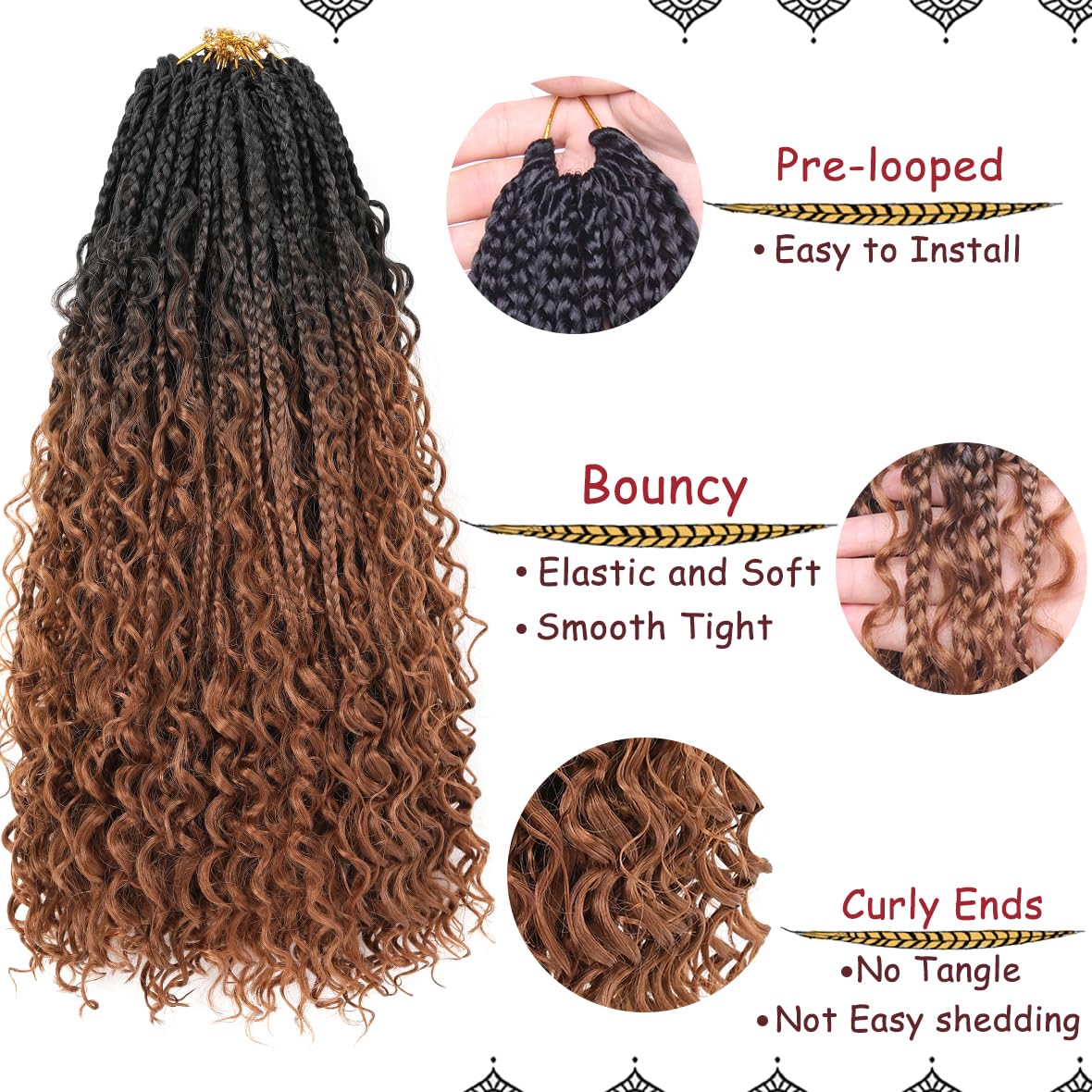 Beverlee pre-looped synthetic hair enables easy installation and scalp protection.