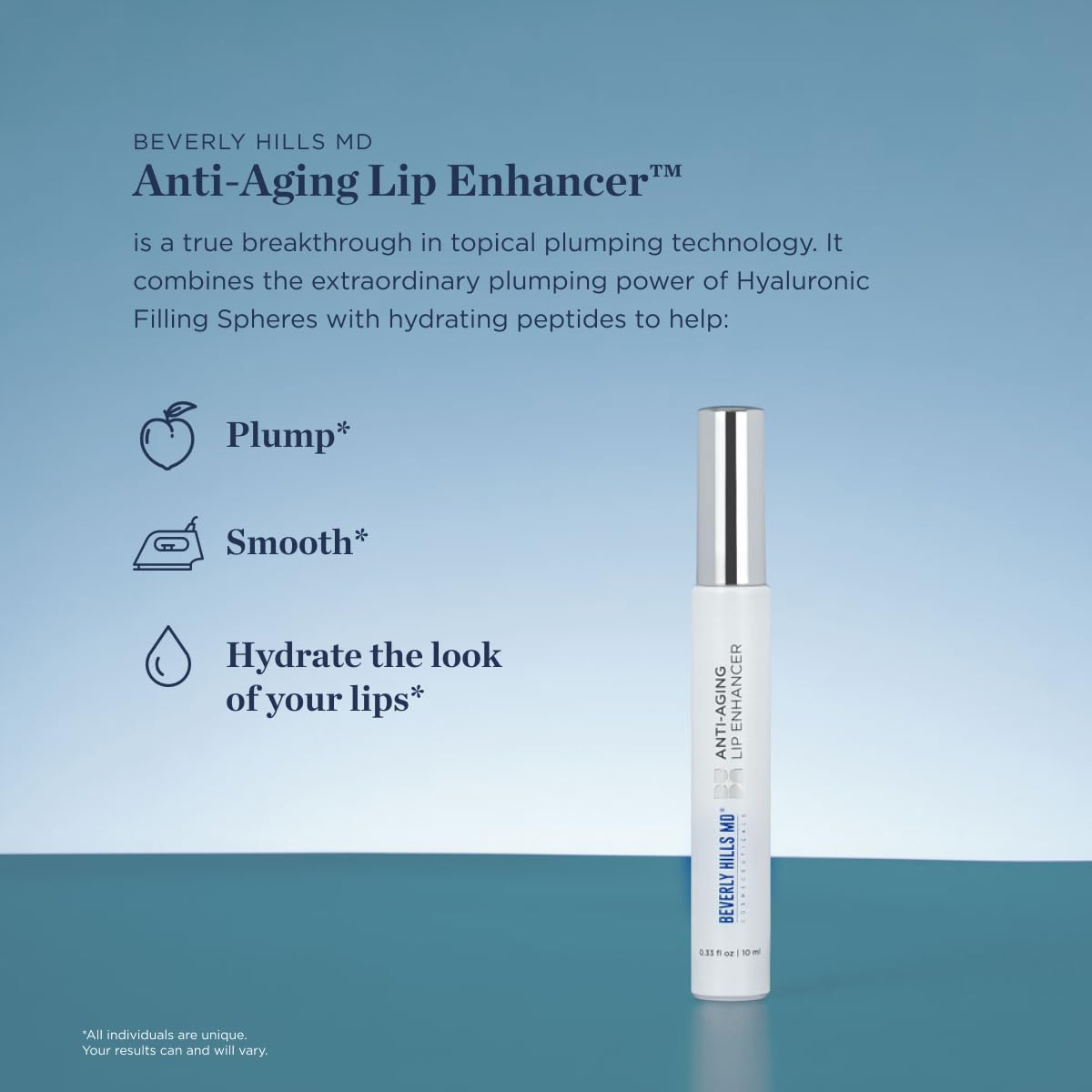 Beverly Hills MD lip enhancer application demonstrates smooth, easy application