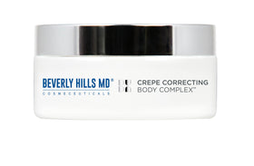 Beverly Hills MD Crepe Correcting Body Complex bottle showing rich hydration for crepe-like skin