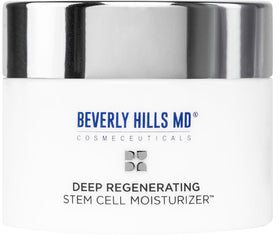 Beverly Hills MD Deep Regenerating Stem Cell Moisturizer on face for smoother texture