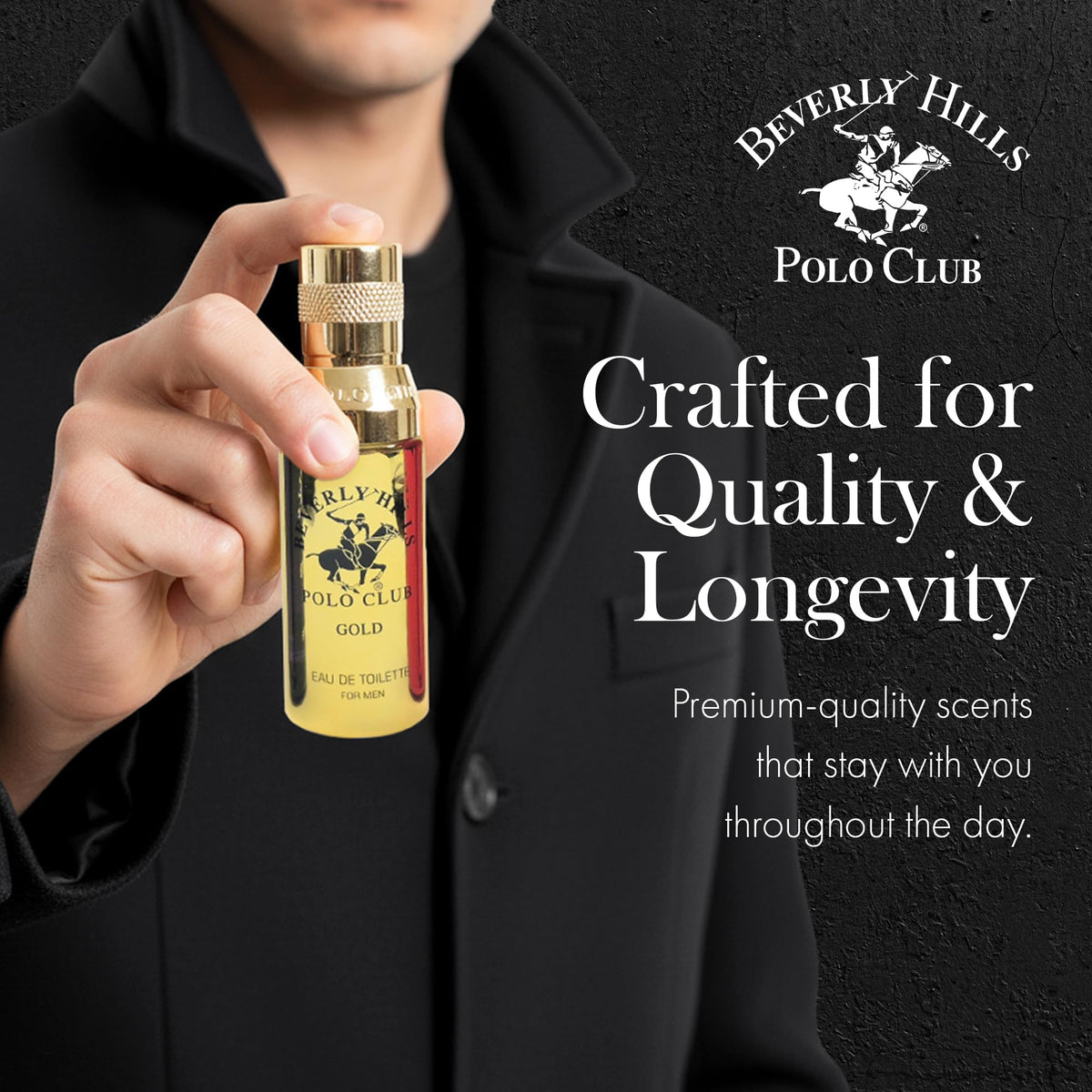 Beverly Hills Polo Club Blue mini bottle, crisp daytime scent.